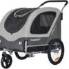 Doggyhut 2‑in‑1 Fahrradanhänger & Hundebuggy, bis 35 kg, Feststellbremse, Tiggo 80405