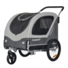 Doggyhut 2‑in‑1 Fahrradanhänger & Hundebuggy, bis 35 kg, Feststellbremse, Tiggo 80405