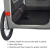 Doggyhut 2‑in‑1 Fahrradanhänger & Hundebuggy, bis 35 kg, Feststellbremse, Tiggo 80405