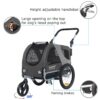 DOGGYHUT® 2-in-1 Hundebuggy & Jogger – bis 23 kg, faltbar, Fahrrad‑ und Laufanhänger