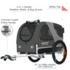 DOGGYHUT® 2-in-1 Hundebuggy & Jogger – bis 23 kg, faltbar, Fahrrad‑ und Laufanhänger