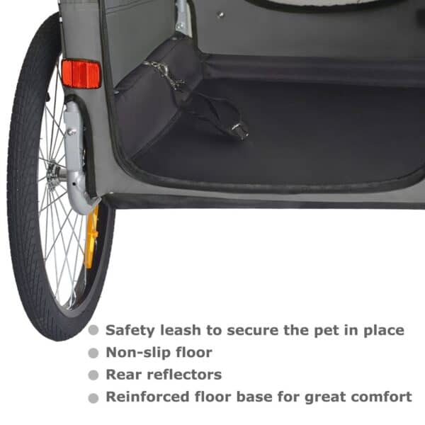 DOGGYHUT® 2-in-1 Hundebuggy & Jogger – bis 23 kg, faltbar, Fahrrad‑ und Laufanhänger