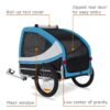 DOGGYHUT® Fahrrad‑Hundeanhänger bis 35 kg – Klappbar, Aluminiumrahmen, Sicherheitsgurt