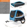 DOGGYHUT® Fahrrad‑Hundeanhänger bis 35 kg – Klappbar, Aluminiumrahmen, Sicherheitsgurt