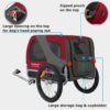 DOGGYHUT® Fahrradhundeanhänger Medium – bis 23 kg, klappbar, Premium