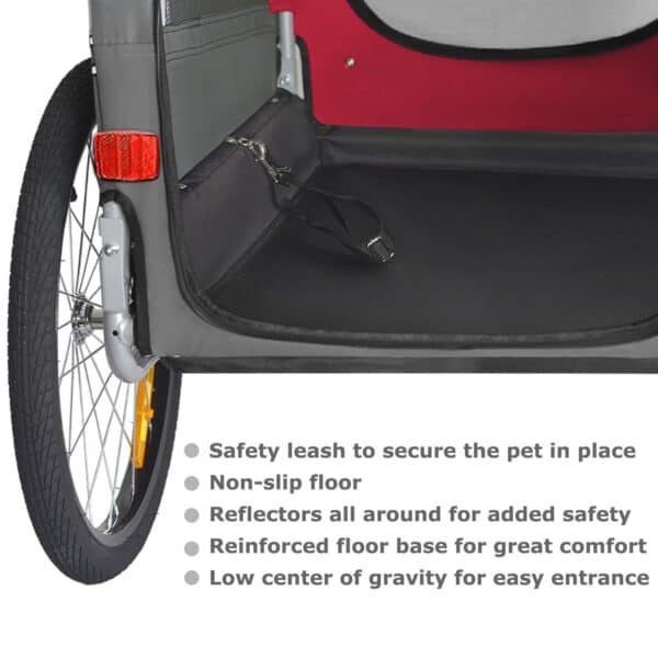DOGGYHUT® Fahrradhundeanhänger Medium – bis 23 kg, klappbar, Premium
