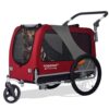 DOGGYHUT® Hundefahrradanhänger 2‑in‑1 Jogger, 23‑45 kg, witterungsbeständig