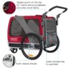DOGGYHUT® Hundefahrradanhänger 2‑in‑1 Jogger, 23‑45 kg, witterungsbeständig