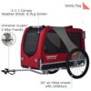 DOGGYHUT® Hundefahrradanhänger 2‑in‑1 Jogger, 23‑45 kg, witterungsbeständig