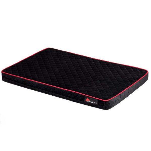 DOGGYHUT Hundematratze Medium 5 cm Schaumstoffkern für Hundeanhänger – Schwarz