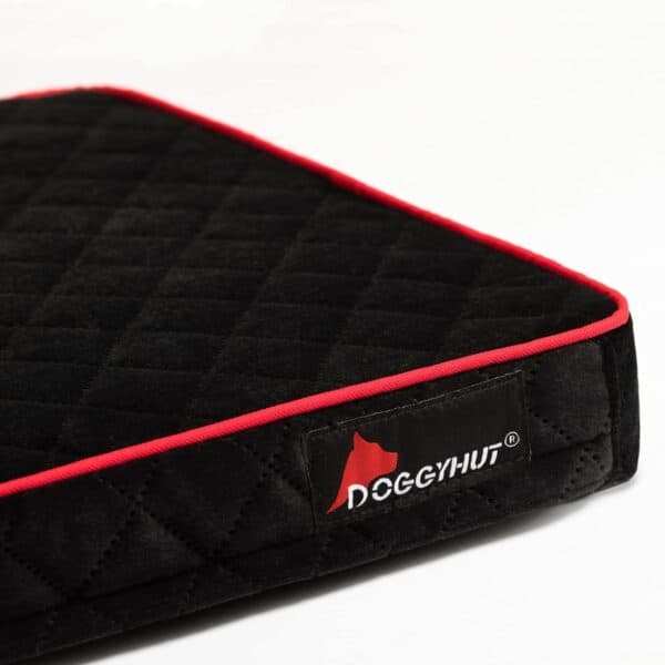 DOGGYHUT Hundematratze Medium 5 cm Schaumstoffkern für Hundeanhänger – Schwarz