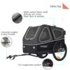 Doggyhut S‑Line XL 2‑in‑1 Hundeanhänger‑Buggy, gefedert, bis 45 kg