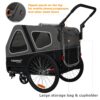 Doggyhut S‑Line XL 2‑in‑1 Hundeanhänger‑Buggy, gefedert, bis 45 kg