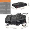 Doggyhut S‑Line XL 2‑in‑1 Hundeanhänger‑Buggy, gefedert, bis 45 kg