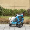 PawHut 2‑in‑1 Hundeanhänger – atmungsaktiver Oxford‑Stoff, Metallrahmen, Blau