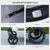 PawHut Fahrrad‑ & Joggeranhänger 2‑in‑1, bis 20 kg, mit Reflektoren & Stoßdämpfer