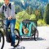 PawHut Hundehänger – atmungsaktiver Oxford‑Stoff, 130 cm, Fahrrad, für kleine & mittelgroße Hunde