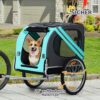 PawHut Hundehänger – atmungsaktiver Oxford‑Stoff, 130 cm, Fahrrad, für kleine & mittelgroße Hunde