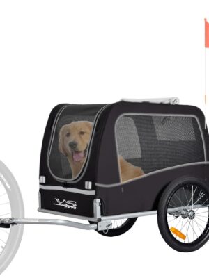 Tiggo Fahrradanhänger für Hunde bis 30 kg – klassisches Design, stabile Bauweise