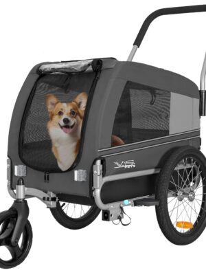 Tiggo Hundebuggy 2in1 Fahrradanhänger Medium – faltbar, sicher, leicht