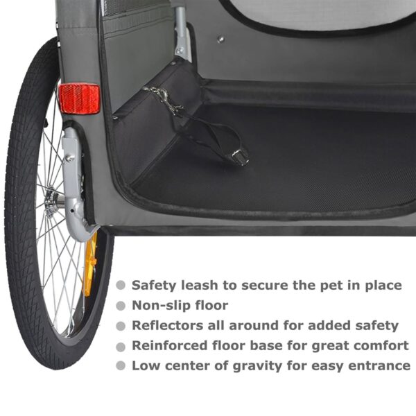 Tiggo Hundebuggy 2in1 Fahrradanhänger Medium – faltbar, sicher, leicht