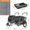 Tiggo Hundebuggy 2in1 Fahrradanhänger Medium – faltbar, sicher, leicht