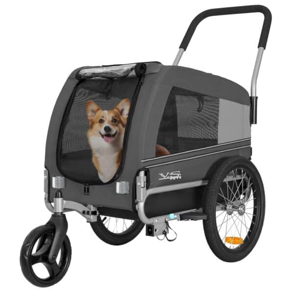 Tiggo Hundebuggy 2in1 Fahrradanhänger Medium – faltbar, sicher, leicht