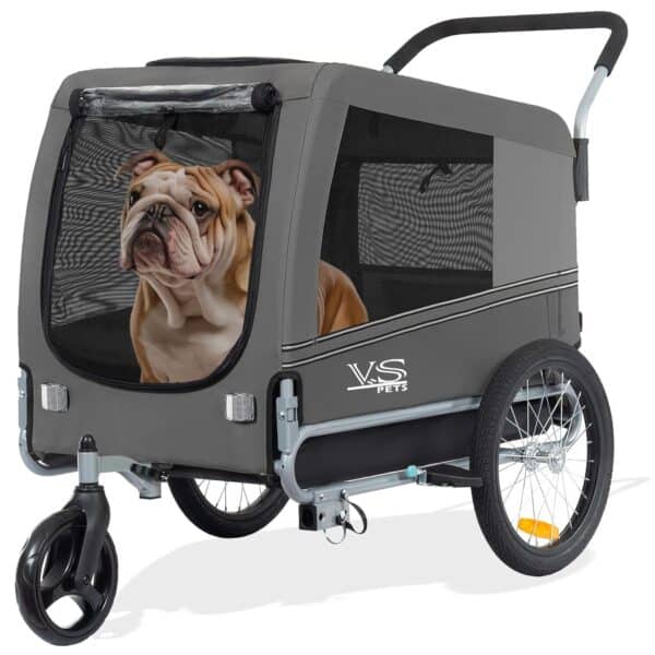 Tiggo VS Pets 2‑in‑1 Hunde‑Jogger & Fahrradanhänger, klappbar, 270 L, bis 35 kg