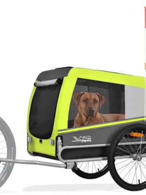 Tiggo VS Pets Hunde‑Fahrradanhänger 270 L, bis 35 kg, klappbar